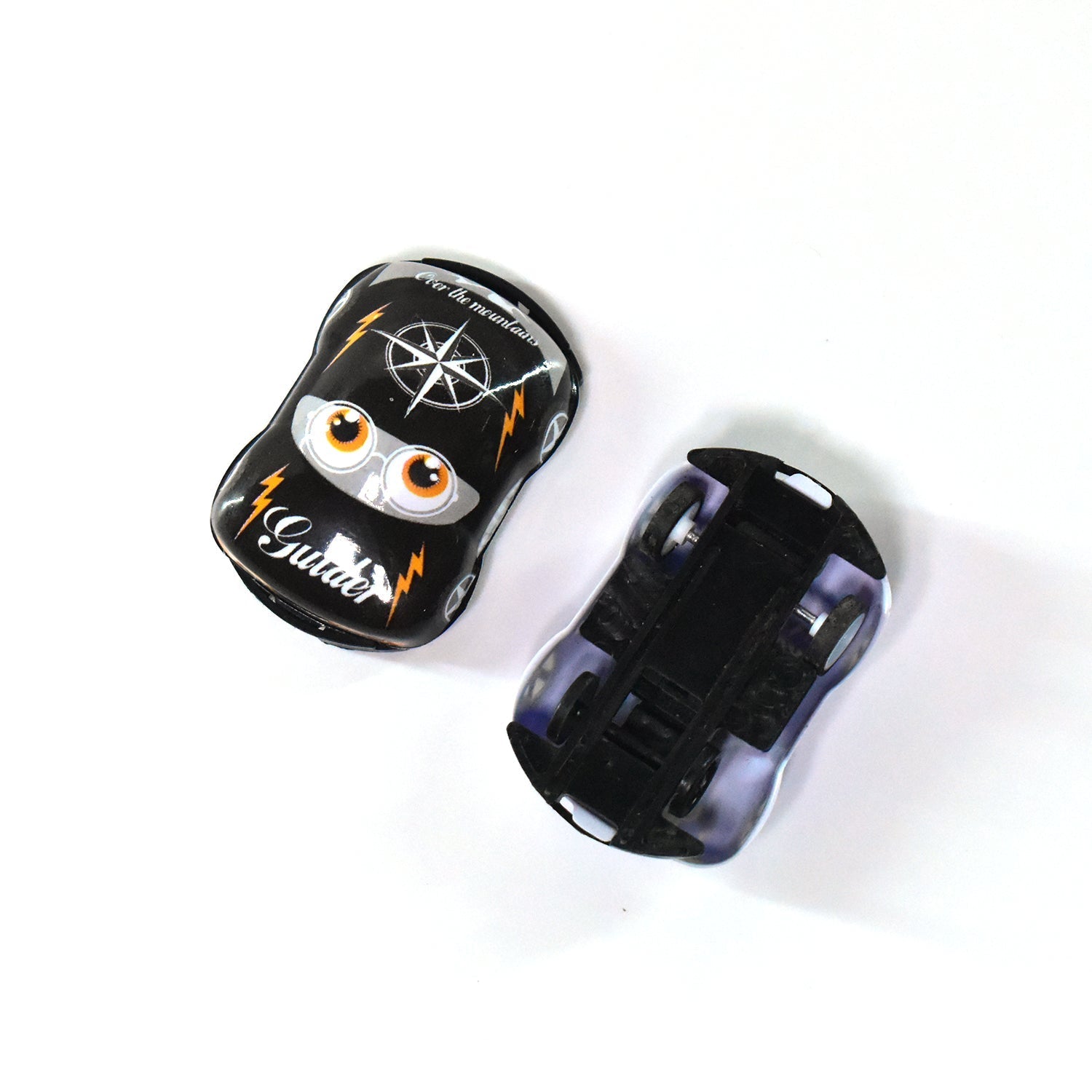 Mini pull back cars arranged for children‰۪s play, featuring various colors.