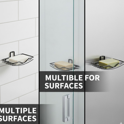 Wall Mount 2-Piece Soap Rack ‰ÛÒ Versatile Holder for Bathrooms & Homes