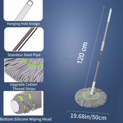 360å¡ Spin Mop Floor Cleaning Mop (1 Pc)
