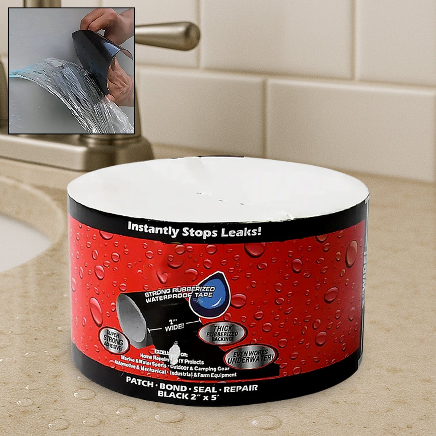 Leak-Proof Sealing Tape ‰ÛÒ Waterproof Pipe Repair & DIY, 50mm x 1.5m