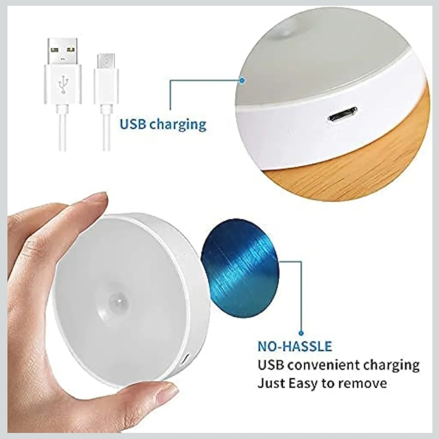 Rechargeable Motion Sensor Night Light (2 Pc)